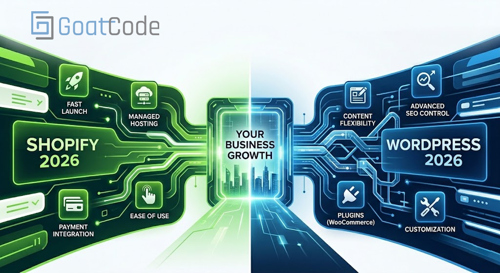 Shopify vs WordPress comparison 2026 SEO performance pricing